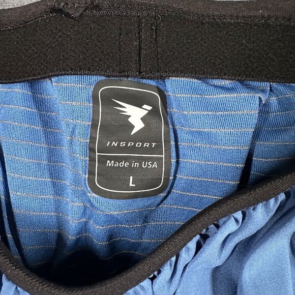 Insport Shorts Womens‎ Large X160 Low Rise Runner Shorts Blue Lightweight - Picture 5 of 11